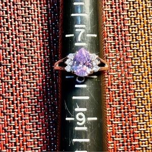 Fragrant Jewels Lavender Teardrop Ring